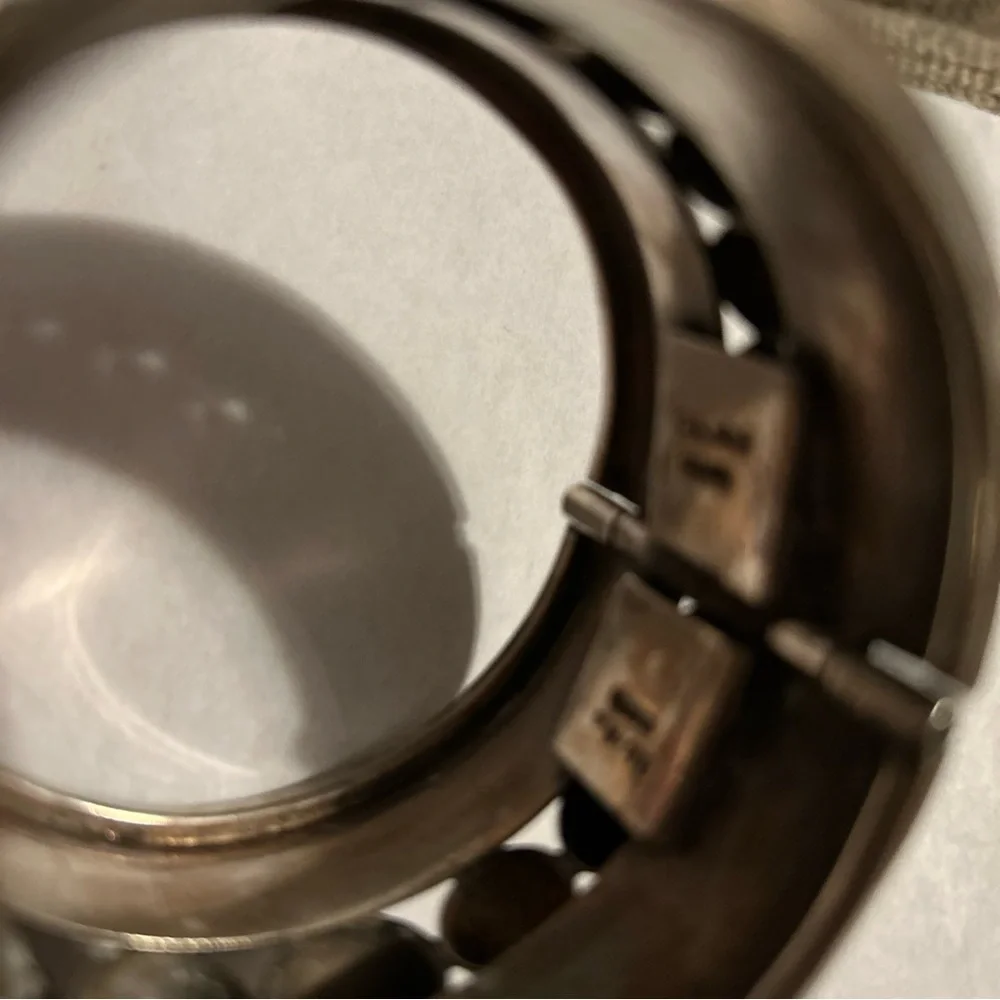 Sterling Whorl Clamper ( cuff) In the manner of Margo de Taxo - Picture 7 of 9